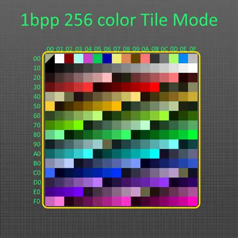 1 bit per pixel monochrome bitmap