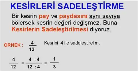 3 5 4 7 Kesirinin Birim Kesiri