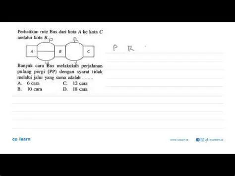 8 km A Helmi akan melakukan perjalanan dari kota A ke kota C