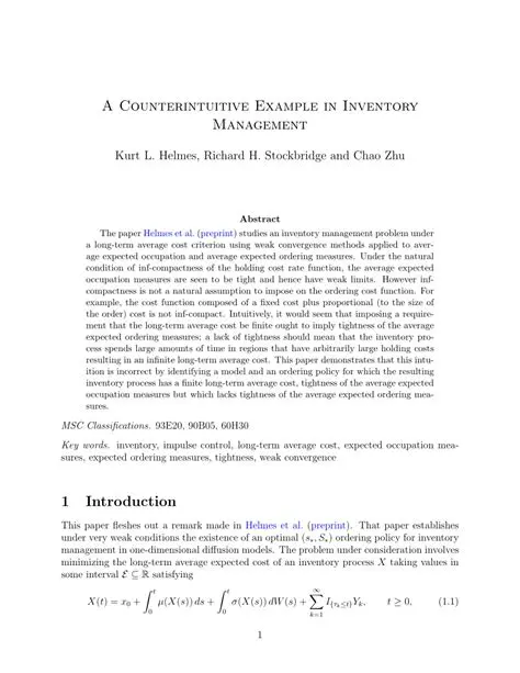 A Counterintuitive Example