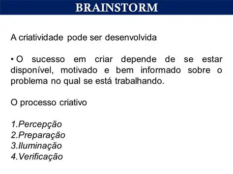 A criatividade pode ser desenvolvida