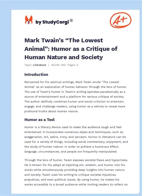 A Critique of Human Nature