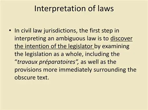 A Guide for Interpreting Laws