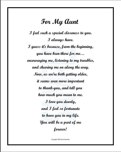 A Heartfelt Letter to My Favorite Aunt