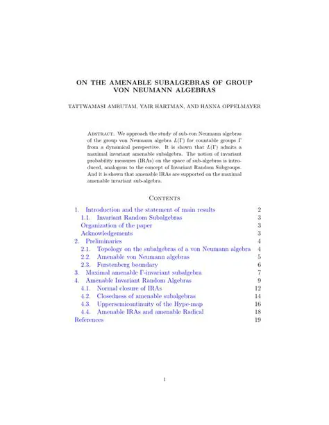 Abelian Group von Neumann Algebras