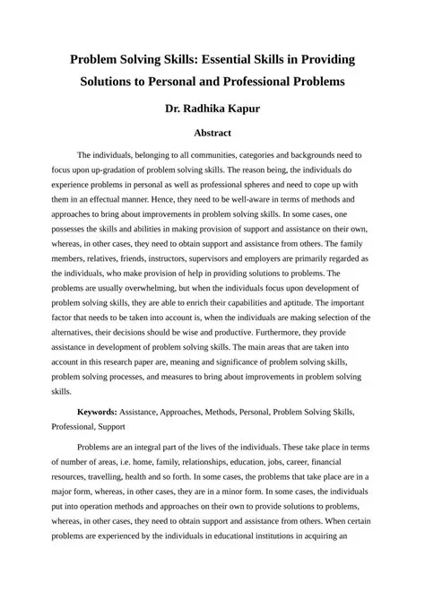 Academic and professional problems