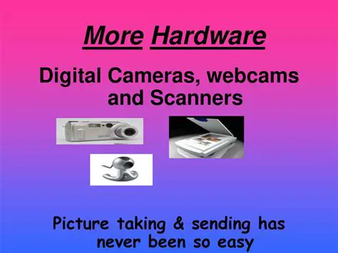 Accepting data from digital cameras and scanners