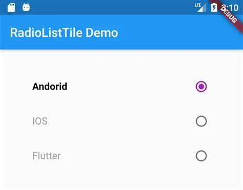Access the Customize Radiolist Menu