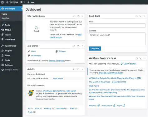 Access your WordPress dashboard
