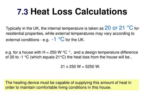 Accurate heat gain and loss calculations