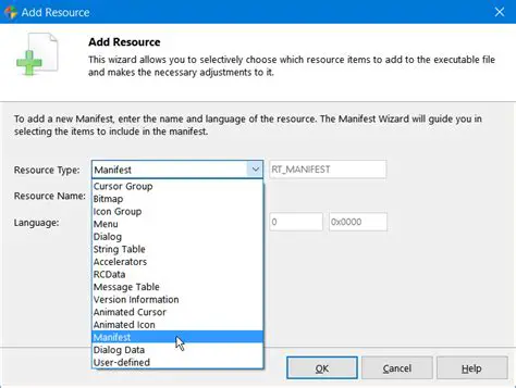 Add Vista manifest to your application