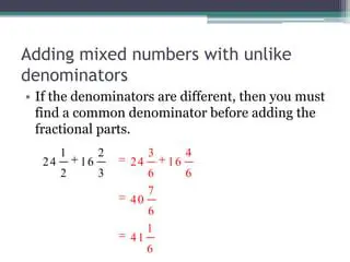 Adding the Fractional Parts