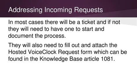 Addressing community requests