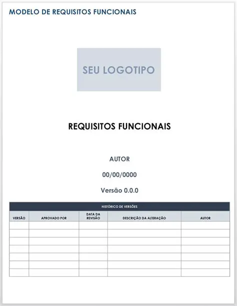 Adicionar Requisitos Funcionais ao Template