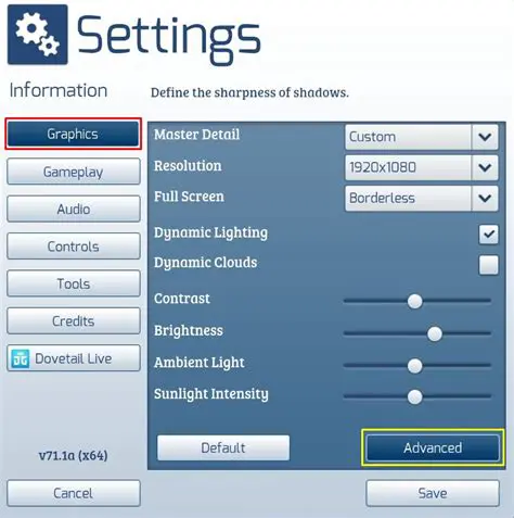 Adjustable Scenery Density