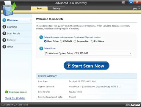 Advanced Data Recovery Options