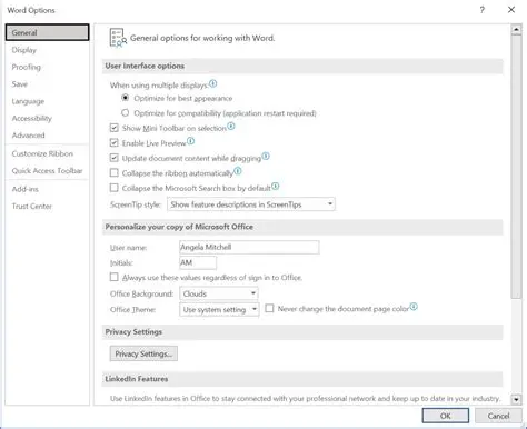 Advanced Formatting Options