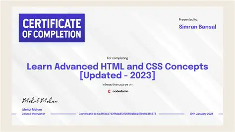 Advanced HTML and CSS Code Optimization