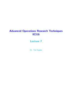 Advanced Operations Research Techniques