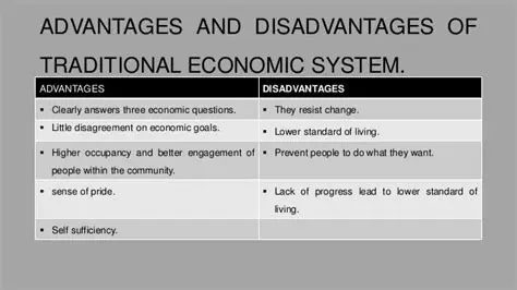 Advantages and Disadvantages of Economic Systems