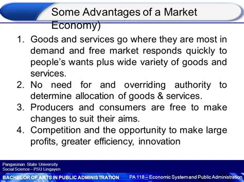 Advantages of a Market Economy for Producers