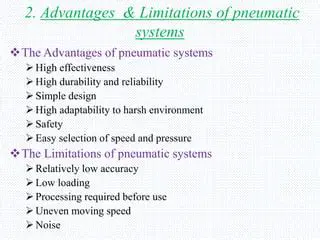 Advantages of Pneumatic Mechanisms