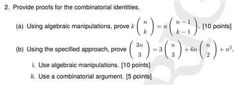Algebraic Manipulations and Combinatorial Arguments