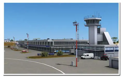 All buildings and airport institutions