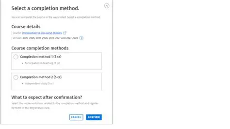 Alternative Completion Methods