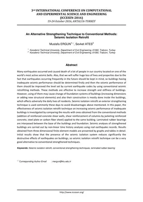 Alternative Strengthening Methods