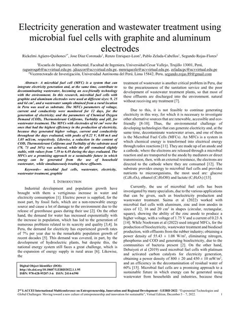 Aluminum Electrodes for Water Treatment