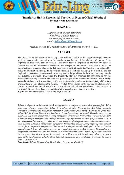 An Analysis of Experiential Function in Online Newspaper News