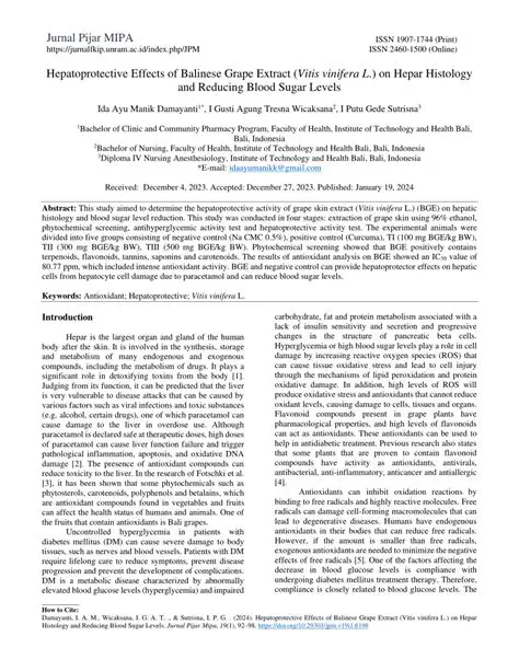Analysis of Effects on Hepar Histology