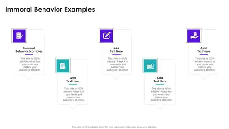 Analysis of Immoral Behavior