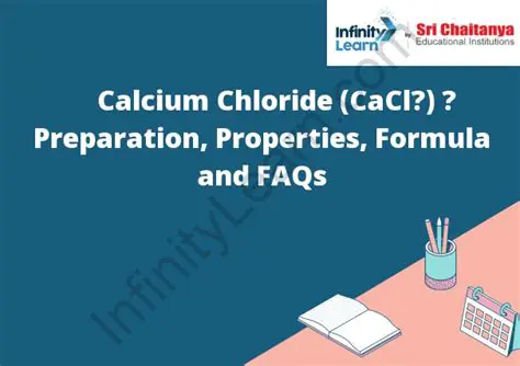 Analysis of the Effect of Calcium Chloride