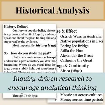 Analyzing historical events