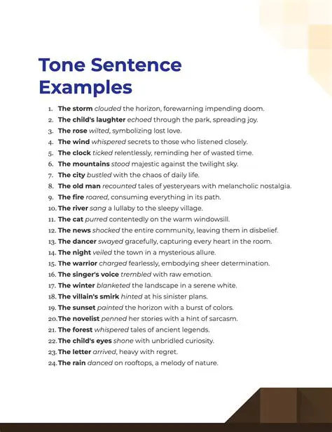 Analyzing the Tone of Sentences
