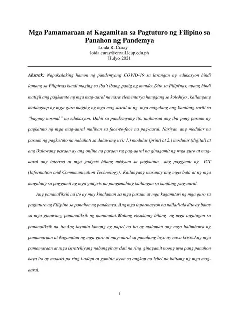 Ang Mga Suliranin sa Pagpapalaki ng Mga Bata sa Panahon ng Pandemya