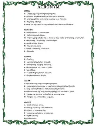 Ang Pagiging Matapang ng Florante