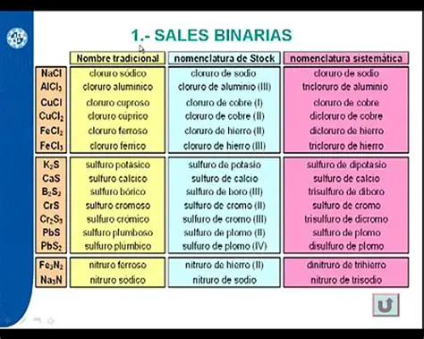 Aplicaciones de los Sales Binarios