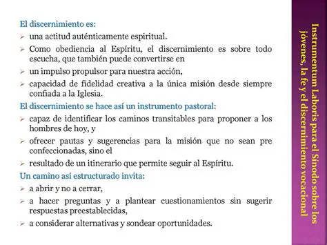 Aplicaciones del discernimiento dirigido