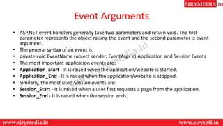 Application and Session Events