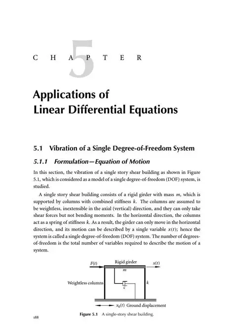 Applications of Linear Differential Equations