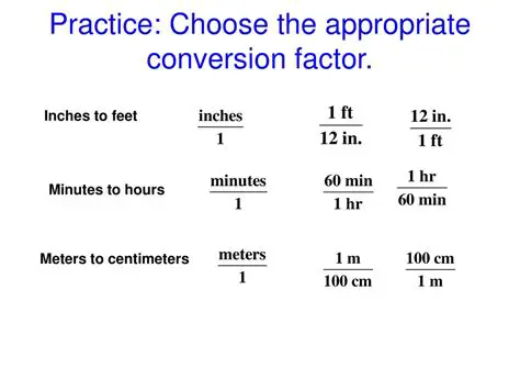 Applying the Conversion Factor