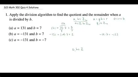 Applying the Division Algorithm