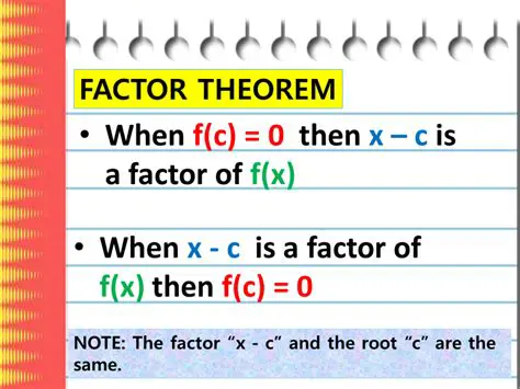 Applying the Factor Theorem to the Given Function