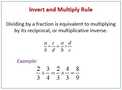 Applying the Invert and Multiply Rule