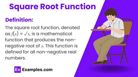 Applying the Properties of the Square Root Function to the Given Function