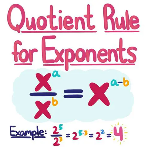 Applying the Quotient of Exponents Rule