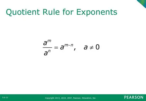 Applying the Quotient Rule for Exponents